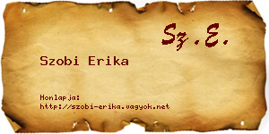 Szobi Erika névjegykártya